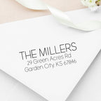 Address Stamp - Custom Stamps for Mailing I Create Personalized Name and Return by ThePlaidBarn