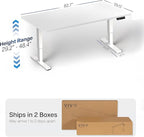 VIVO Large Electric 83 x 30 in Standing Desk, Memory Height Adjustment - Image 3