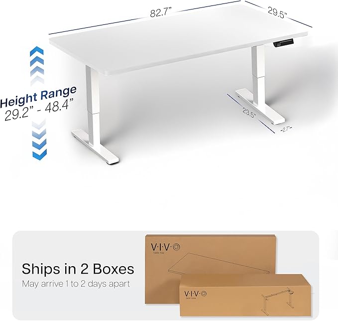 VIVO Large Electric 83 x 30 in Standing Desk, Memory Height Adjustment - Image 3