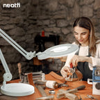 Neatfi XL Bifocal LED Magnifying Lamp, 7-Inch Acrylic Lens, 5D/20D Magnification - Image 5