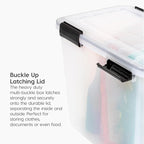 IRIS USA WeatherPro 19 Qt Storage Bins - Image 4