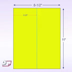 NextDayLabels - 8-1/2 x 11 Neon Color High Light Fluorescent Labels - Image 2