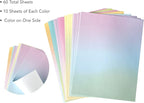 Pastel Gradient Paper Stationery, Aesthetic Paper 8.5 x 11 Inches, 60 Sheets - Image 3