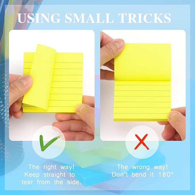 Early Buy Lined Sticky Notes 3x3 Inch, 14 Pads/Pack - Image 3