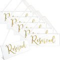 Blulu 6 Pcs Reserved Signs for Wedding Chairs Acrylic Tag Hanging by Blulu