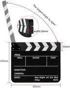 Coolbuy112 Movie Directors Clapboard, Photography Studio Video TV Acrylic - Image 4
