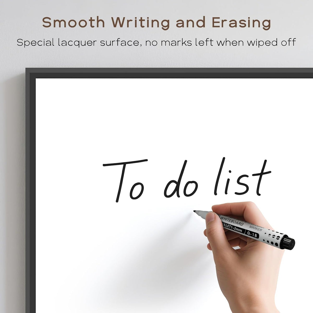 Large Magnetic Whiteboard, 48" x 36" Dry Erase White Board for Wall