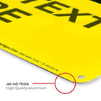 Custom Caution Sign, OSHA Sign, 10x14 Inches, Rust Free .040 Aluminum, Fade - Image 6