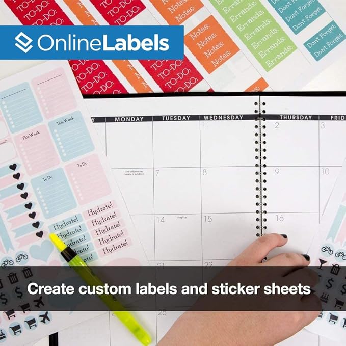 Sticker Paper, 10 Sheets, 8.5" x 11" Full Sheet Label, Works - Image 5
