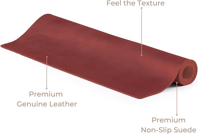 Node Leather Calfskin Leather Desk Pad – Executive Office Desk Mat - Image 4