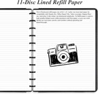 Letter Size Discbound Refill Paper, 11 Disc Paper Refill - Image 2