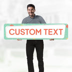 Custom Sign, Custom Street Sign, 11 Font Colors, 13 Font Styles, 4 Hole Options - Image 2