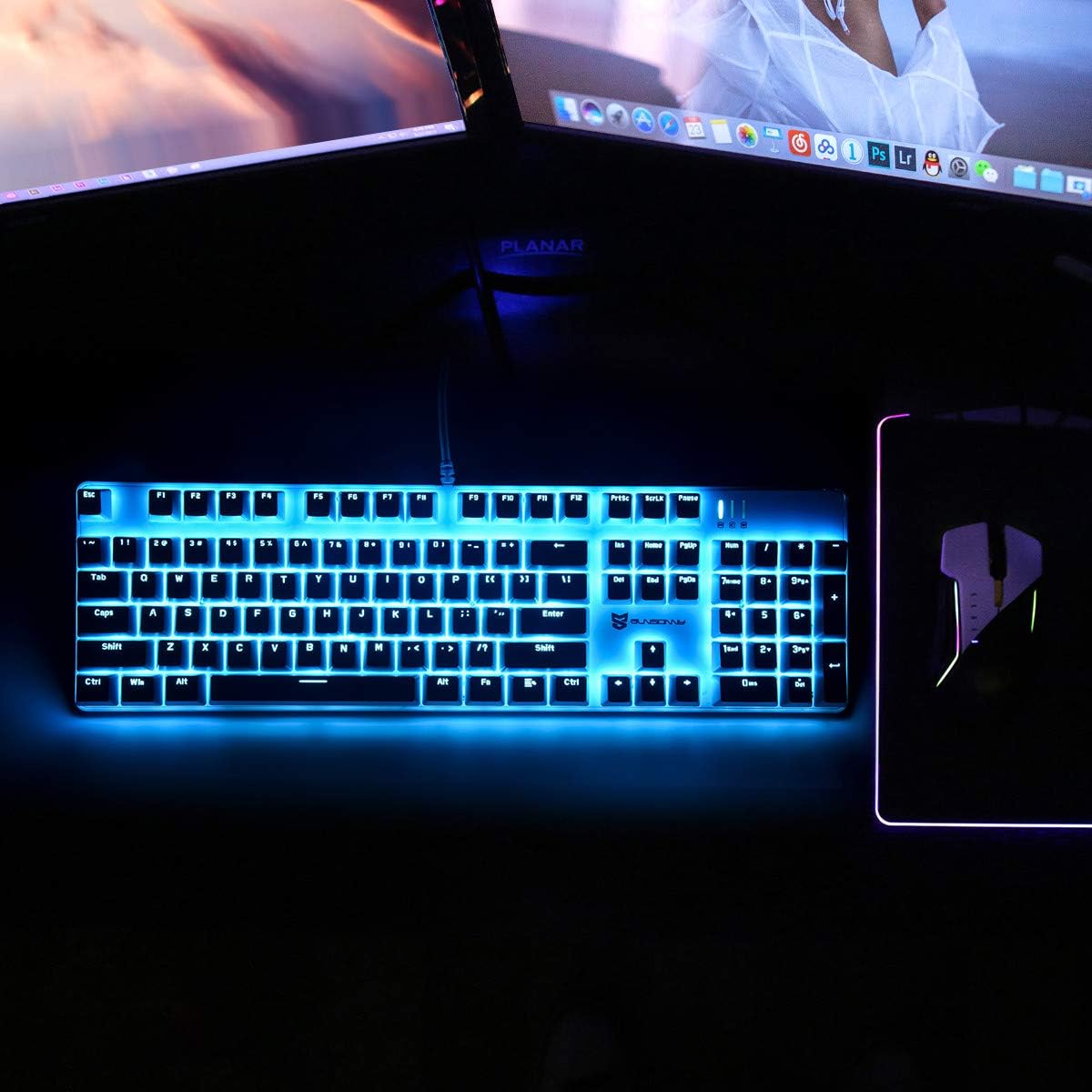 Merdia 104 Keys Full Size Mechanical PC Gaming Keyboard | Brown Switch Hot Sw...