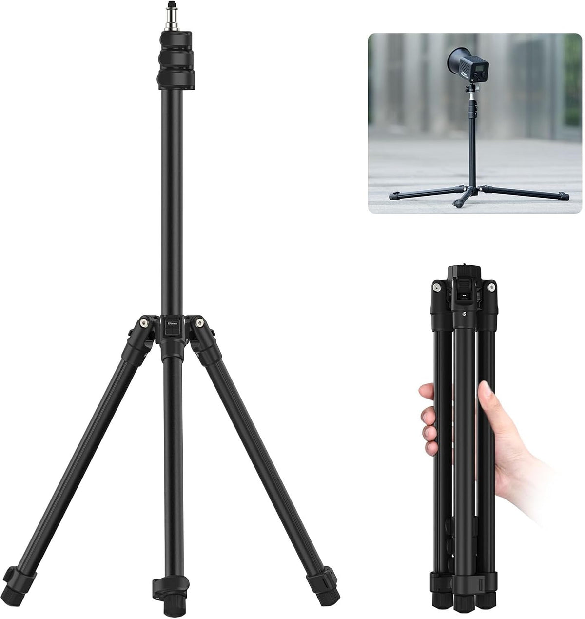 Ulanzi TT43 Extendable Photography Light Stand, Adjustable 6.23ft Aluminum