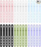 Donruby 24Pcs Silicone Cable Ties by Donruby