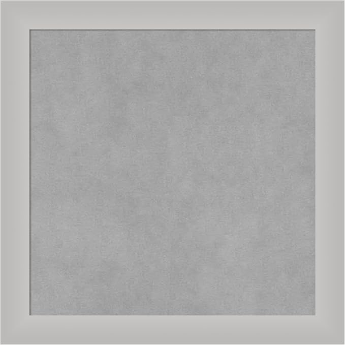 Amanti Art Silver Framed Magnetic Board 19x19 Small Vision Board by AmantiArt