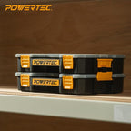 POWERTEC Small Parts Organizer & Tool Box – 14 Compartments, Stackable Storage - Image 7