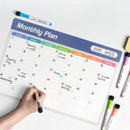 Loukin 17"x11.8" Dry Erase Calendar Set, Electrostatic Adsorption Whiteboard - Image 8