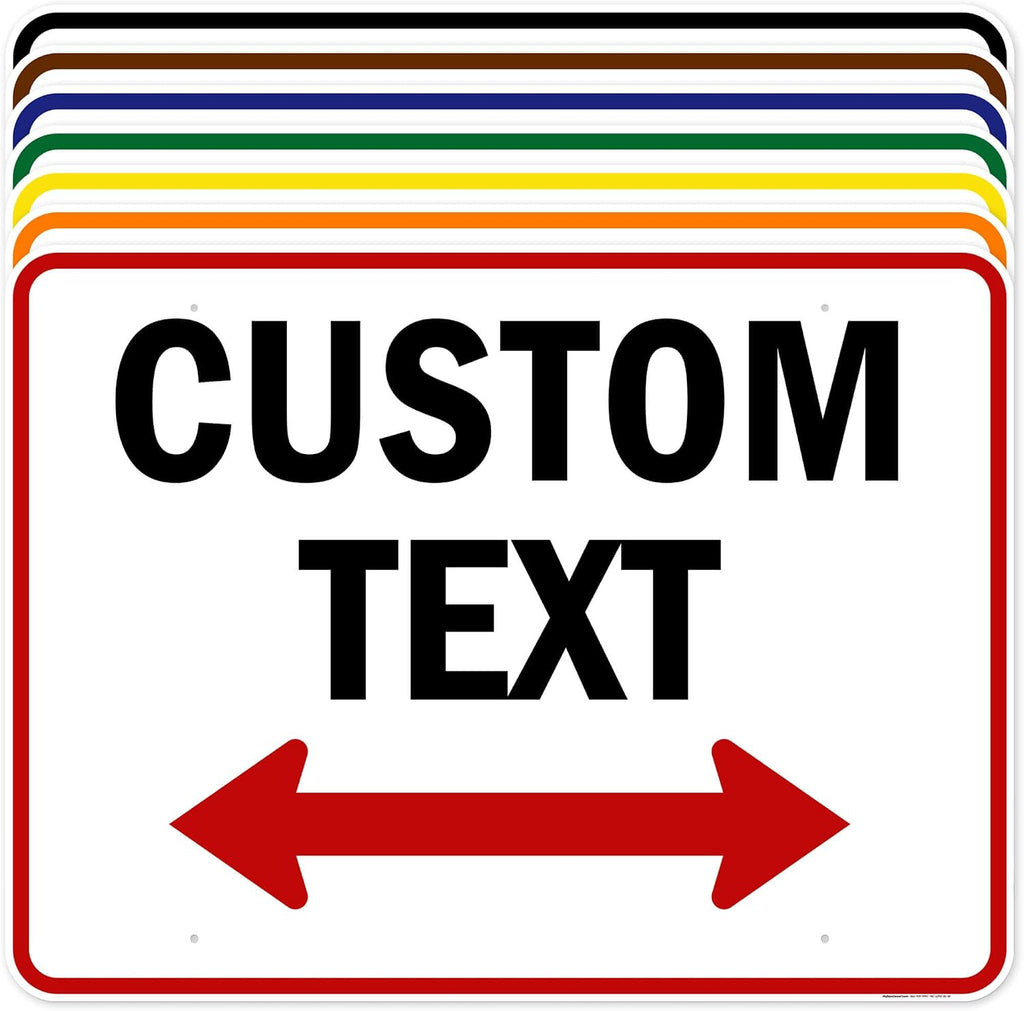 Custom Arrow, Custom Directional Sign, Two Way Arrow, 36x48 Inches, Rust Free