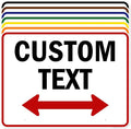 Custom Arrow, Custom Directional Sign, Two Way Arrow, 36x48 Inches, Rust Free by MySignCenter