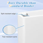 CIXILDTS 1-inch 3 Ring Binder Fit US Letter Size Paper, View Binder - Image 6