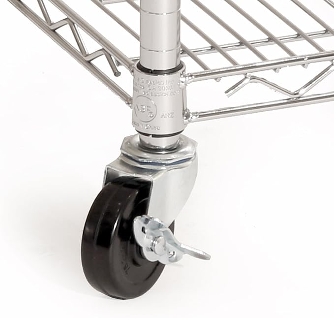 Seville Classics UltraDurable Heavy Duty NSF Solid Steel Wire Rack Storage Unit - Image 5