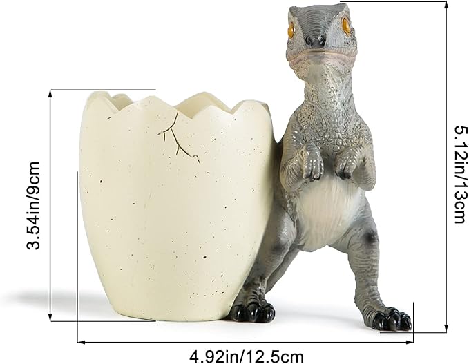 Banllis Cute Pencil Holder Funny Dinosaur Desk Accessories, Pen Organizer - Image 6