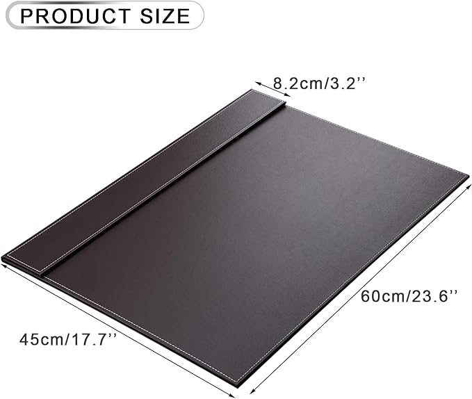KINGFOM Ultra-Smooth PU Leather Desk Pad & Mat Office Desk Drawing & Writing - Image 2