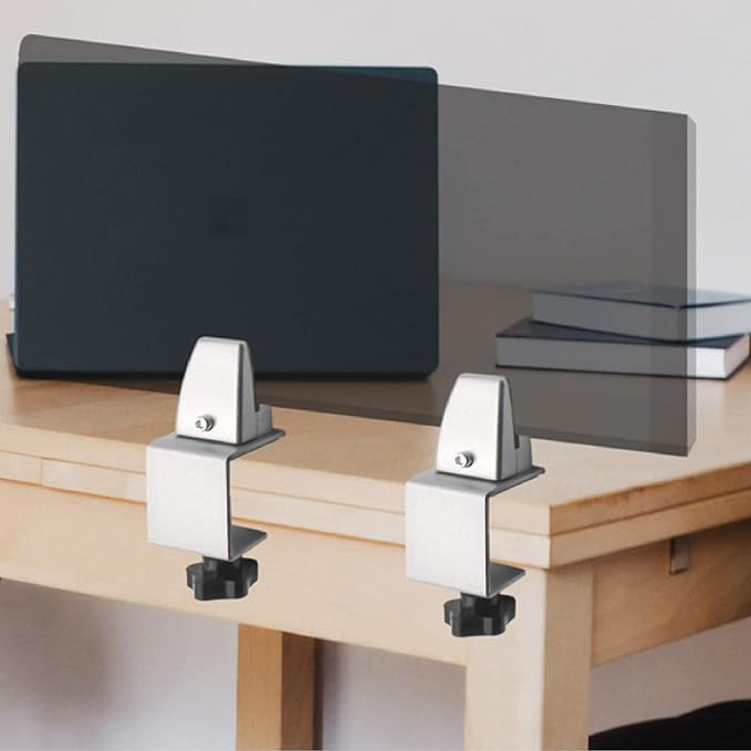 Sneeze Guard Support Clamp Partition Aluminum Adjustable Partition Support - Image 9