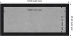 Amanti Art Black Framed Magnetic Board 25x53 Oversize Vision Board - Image 2