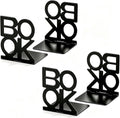 Book Ends,2 Pair Bookends Metal Bookend (Folding Book Ends 2 Pair)