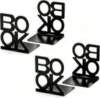 Book Ends,2 Pair Bookends Metal Bookend (Folding Book Ends 2 Pair)