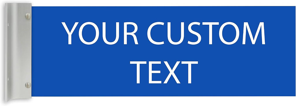 ALPHA DOG SIGNS Custom Projecting Hallway Nameplate, Personalized 2-Line Text