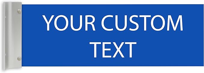 ALPHA DOG SIGNS Custom Projecting Hallway Nameplate, Personalized 2-Line Text by AlphaDog