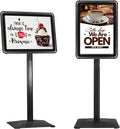 STANDNEE Heavy-duty Poster Stand Holder 11"x 17" Pedestal Floor Standing Sign by STANDNEE