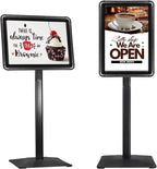 STANDNEE Heavy-duty Poster Stand Holder 11"x 17" Pedestal Floor Standing Sign by STANDNEE