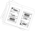 BESTEASY 1000 Round Corner Half Sheet Self Adhesive Shipping Labels