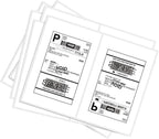 BESTEASY 1000 Round Corner Half Sheet Self Adhesive Shipping Labels
