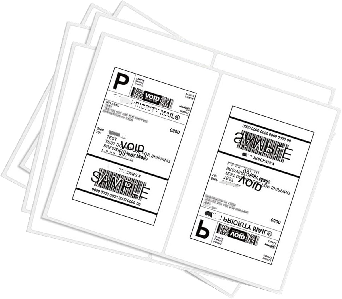 BESTEASY 1000 Round Corner Half Sheet Self Adhesive Shipping Labels