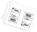 BESTEASY 200 Round Corner Half Sheet Self Adhesive Shipping Labels by BESTEASYLABELPRINTER