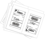 BESTEASY 1000 Round Corner Half Sheet Self Adhesive Shipping Labels by BESTEASYLABELPRINTER