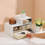 Spacious Desk Drawers, Stackable Desktop Organizer, Plastic Storage Box - Image 2