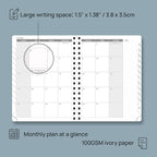 POPRUN 2026 Planner with Hourly Schedule, Vertical Layout - Image 4