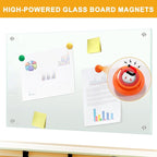 H-Qprobd White Board 24”x18“ Magnet Dry Erase Boards Frameless Magnetic Glass - Image 3