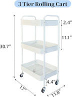 LIWNYRK Metal 3 Tier Rolling Cart - Image 7