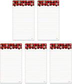Current Buffalo Plaid Magnetic Holiday Notepad Set – Set of 5 Memo Pads - Image 2