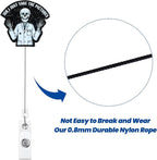 IDK, I Just Take The Pictures Funny Radiology Skeleton Nurse Badge Reel - Image 5