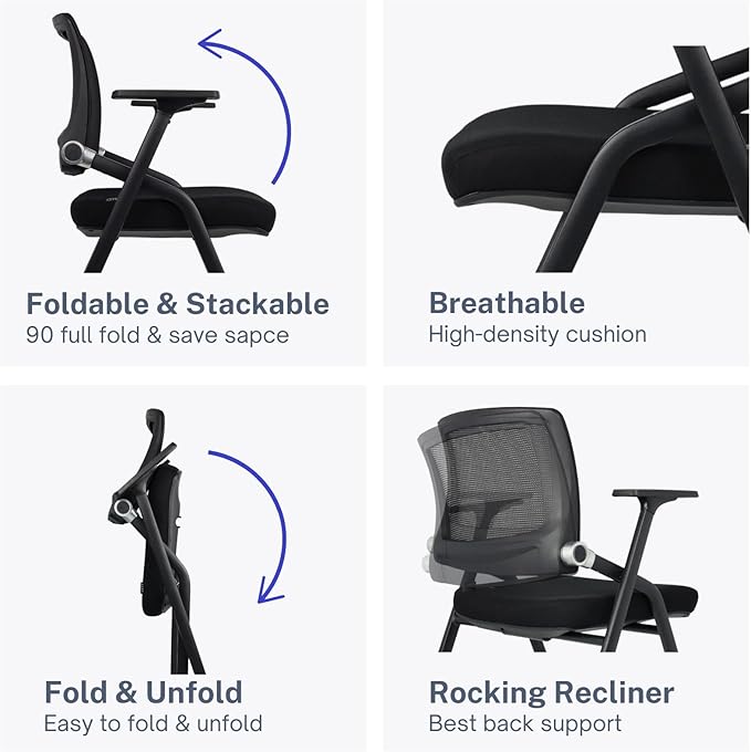 30 Pack Foldable Office Chairs - Image 5