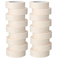 Fainne 18 Rolls Masking Tape Bulk 1.41 Inch Beige Wide Thin White Color by Fainne