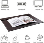 KINGFOM Ultra-Smooth PU Leather Desk Pad & Mat Office Desk Drawing & Writing - Image 4